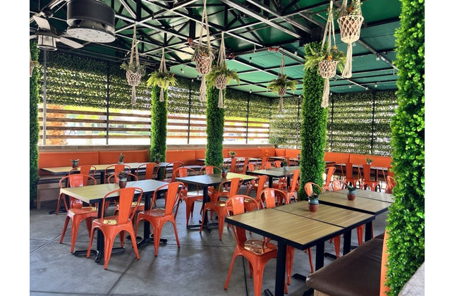 AMKO T75B Teak Restaurant Patio Table Top