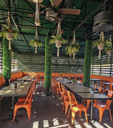 AMKO M7781 Orange Commercial Grade Restaurant Chair