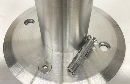 AMKO FBDS 8R Flat Bolt Down Stainless Steel no cover Commercial Grade Restaurant Base