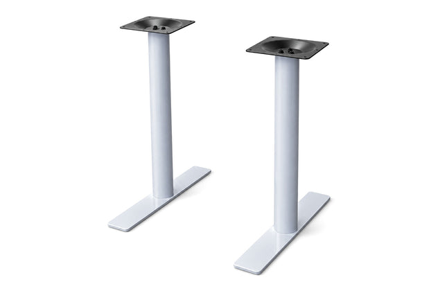 AMKO Flat Steel T base FW322 White Commercial Grade Restaurant Base