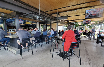 AMKO AL7712BS Black Commercial Grade Restaurant Barstool