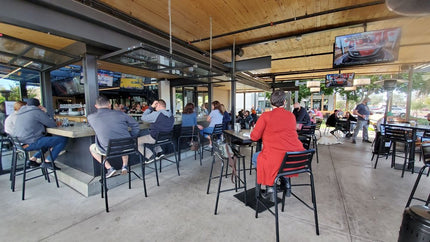 AMKO AL7712BS Black Commercial Grade Restaurant Barstool