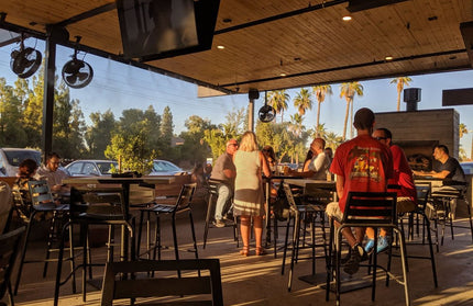 AMKO AL7712BS Black Commercial Grade Restaurant Barstool