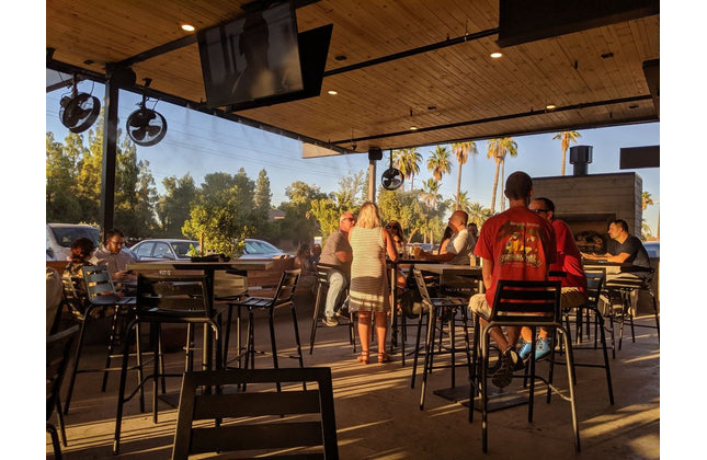 AMKO AL7712BS Black Commercial Grade Restaurant Barstool