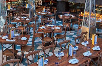 AMKO T20 Black Walnut Butcher Block Restaurant Table Top