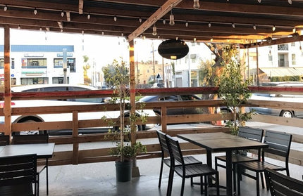 AMKO 543SB Espresso Aluminum Commercial Grade Restaurant Chair