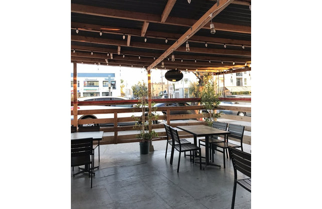 AMKO 543SB Espresso Aluminum Commercial Grade Restaurant Chair