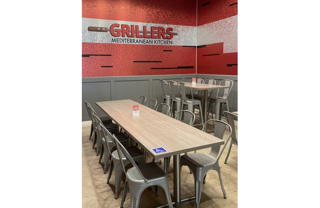 AMKO T53 Laminate Light Gray Restaurant Table Top