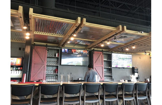 AMKO M5641BS Black Commercial Grade Restaurant Barstool