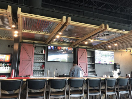 AMKO M5641BS Black Commercial Grade Restaurant Barstool