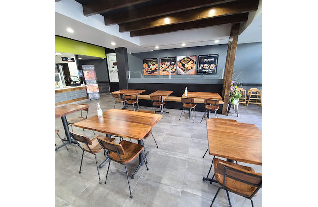 AMKO T19 Plank South American Walnut Live Edge Restaurant Table Top