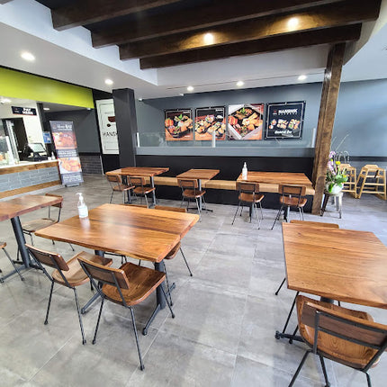 AMKO M7450 Walnut Metal Commercial Grade Restaurant Chair