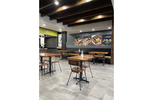 AMKO M7450 Walnut Metal Commercial Grade Restaurant Chair