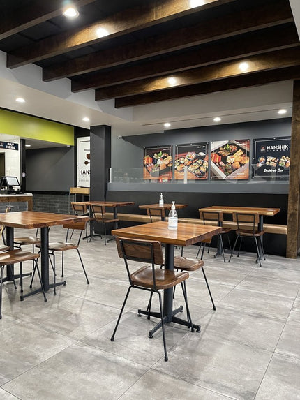 AMKO M7450 Walnut Metal Commercial Grade Restaurant Chair