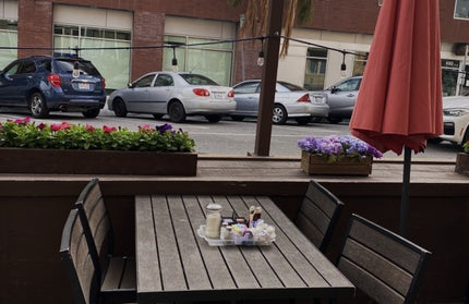 AMKO 519SB Mocha Aluminum Commercial Grade Restaurant Chair