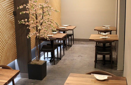 AMKO T20P Plank Black Walnut Live Edge Restaurant Table Top