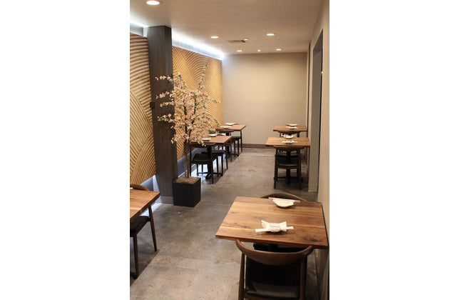 AMKO T20P Plank Black Walnut Live Edge Restaurant Table Top