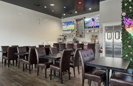 AMKO T52 Laminate Black Restaurant Table Top