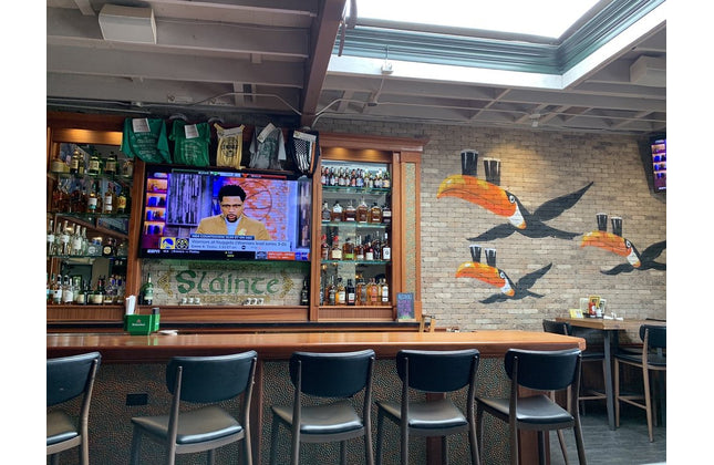 AMKO M5641BS Black Commercial Grade Restaurant Barstool