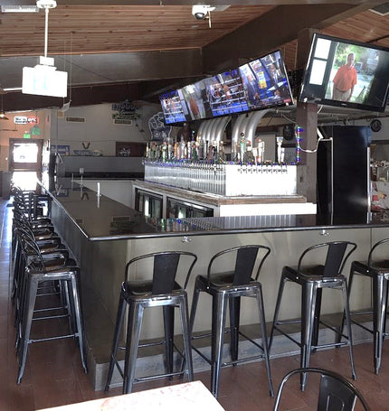 AMKO M7788 Pewter Commercial Grade Restaurant Barstool