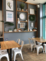 AMKO M7781 White Outdoor Commercial Grade Restaurant Chair