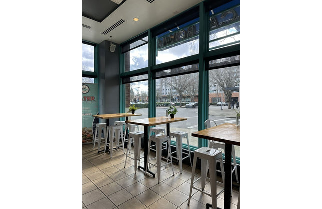 AMKO M7782 White Commercial Grade Restaurant Barstool