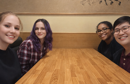 AMKO T64 Ashwood Carbonized Light Butcher Block Restaurant Table Top