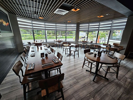 AMKO 236W Metal Commercial Grade Restaurant Chair