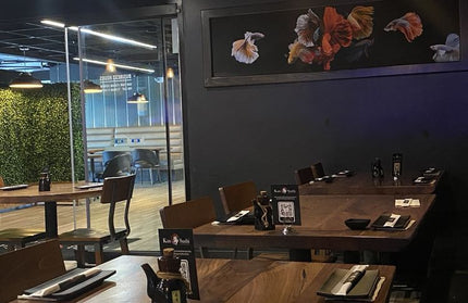 AMKO T20P Plank Black Walnut Live Edge Restaurant Table Top