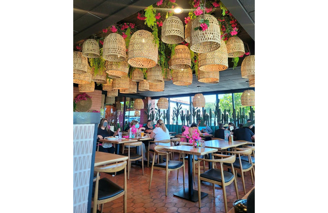 AMKO M5680A Oak Commercial Grade Restaurant Chair