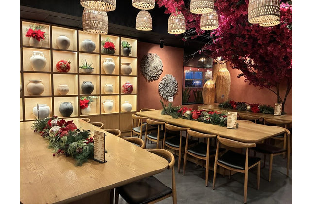 AMKO M5680 Oak Commercial Grade Restaurant Chair