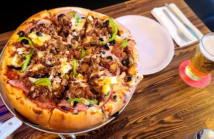 AMKO T64 Ashwood Carbonized Medium Dark Butcher Block Restaurant Table Top