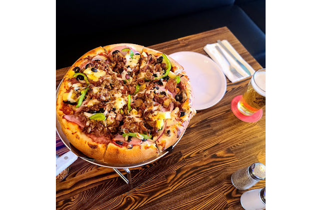 AMKO T64 Ashwood Carbonized Medium Dark Butcher Block Restaurant Table Top