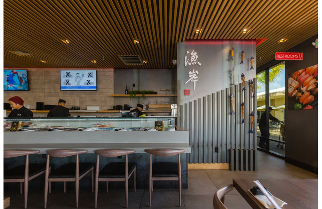 AMKO M5680 Walnut Commercial Grade Restaurant Chair