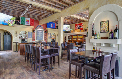 AMKO M2909 Metal Frame Full Upholstered Seat Restaurant Barstool