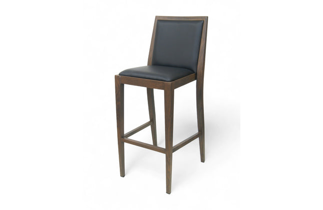 AMKO M2955 Walnut Commercial Grade Restaurant Barstool