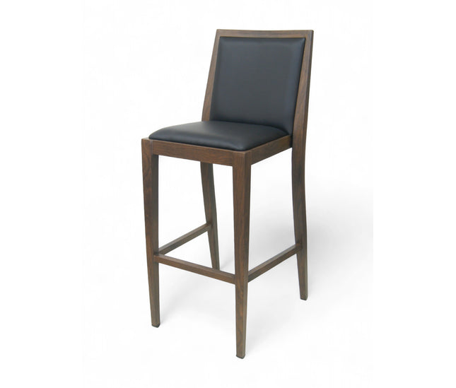 AMKO M2955 Walnut Commercial Grade Restaurant Barstool