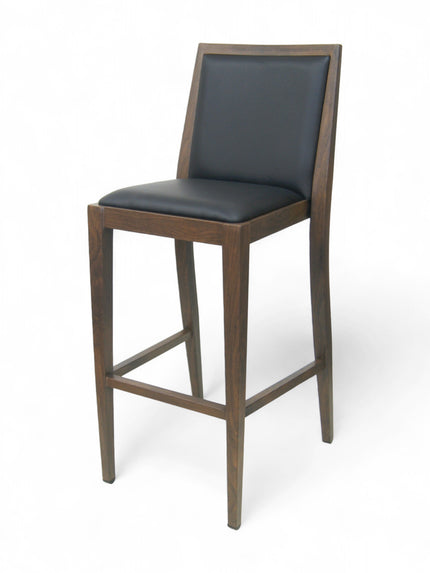 AMKO M2955 Walnut Commercial Grade Restaurant Barstool