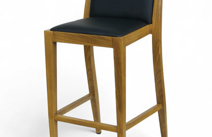 AMKO M2955 Oak Commercial Grade Restaurant Barstool