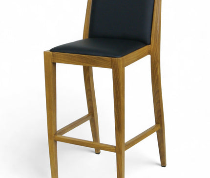 AMKO M2955 Oak Commercial Grade Restaurant Barstool