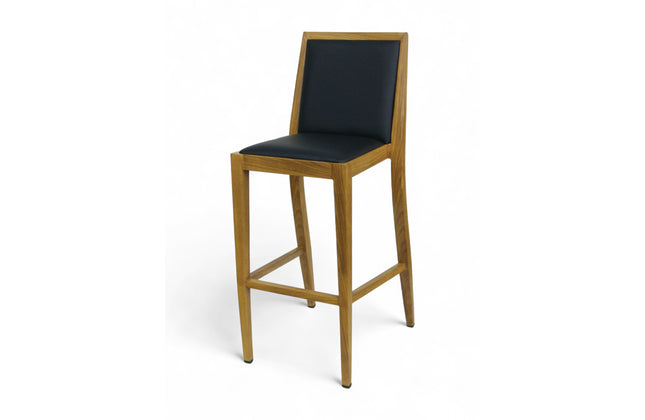 AMKO M2955 Oak Commercial Grade Restaurant Barstool