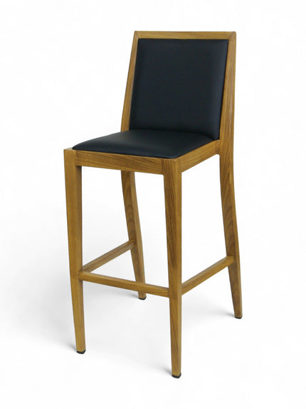 AMKO M2955 Oak Commercial Grade Restaurant Barstool