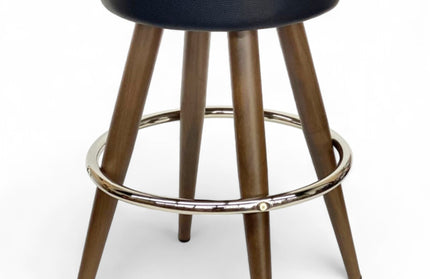 AMKO M3080 Walnut Commercial Grade Restaurant Barstool