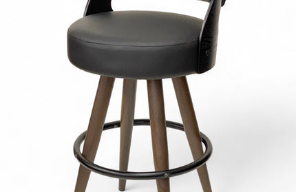 AMKO M3098 Metal Frame Swivel Restaurant Barstool