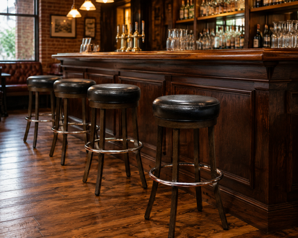 AMKO M3160 Swivel Commercial Grade Restaurant Barstool