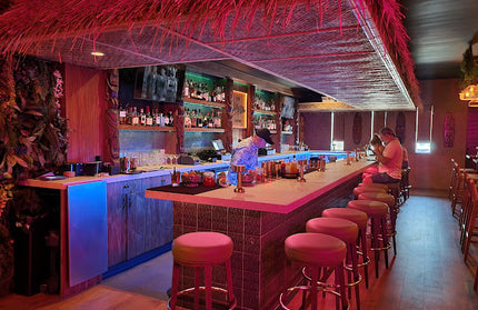 AMKO M3170 Walnut Commercial Grade Restaurant Barstool