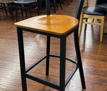 AMKO M5520BS Light Cherry Metal Barstool on Sale