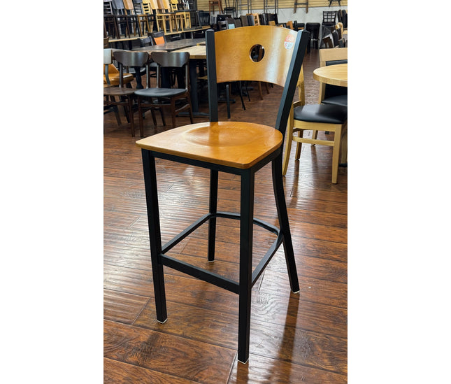 AMKO M5520BS Light Cherry Metal Barstool on Sale