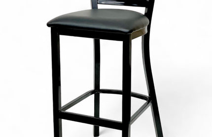AMKO M5530BS Black Commercial Grade Restaurant Barstool