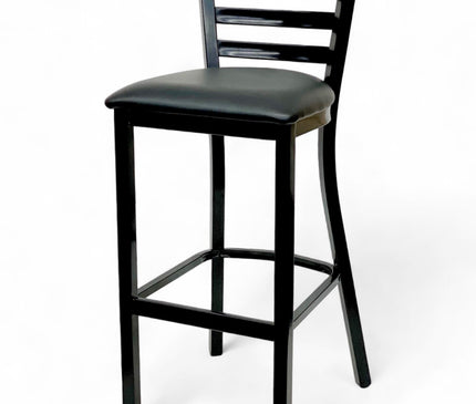 AMKO M5530BS Black Commercial Grade Restaurant Barstool